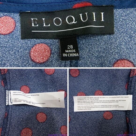 NEW Eloquii Tulip Hem Wrap Dress in Mandalay Dot, 28 - Picture 16 of 16